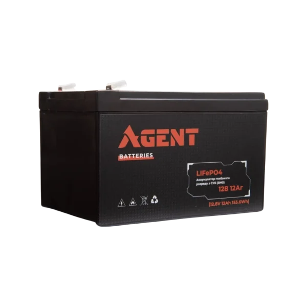 Акумулятор глибокого розряду AGENT LiFePO4 12V 12Ah