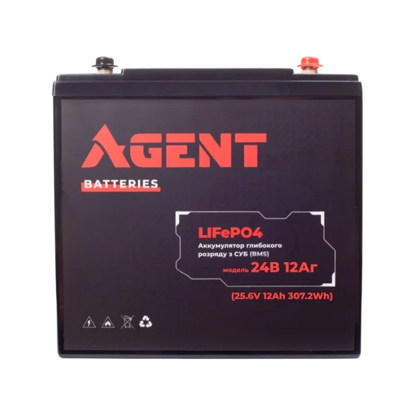 Акумулятор глибокого розряду AGENT LiFePO4 24V 12Ah