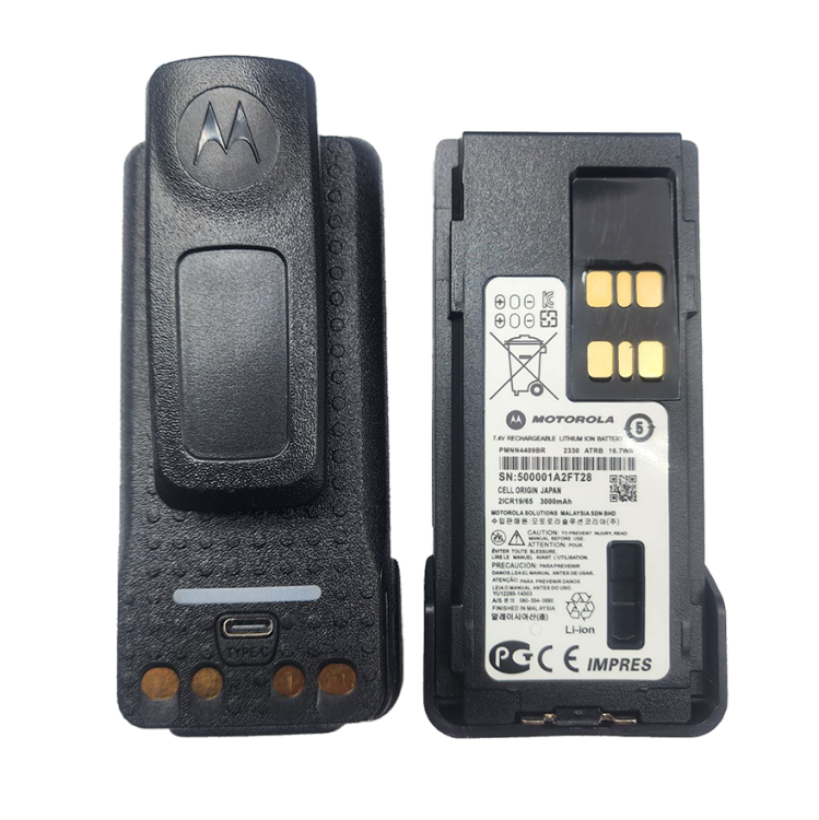 Акумулятор PMNN4409AR для рацій Motorola DP4400e/DP4800e 3000 mAh з роз'ємом Type-C