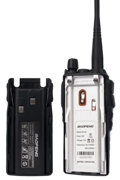 Baofeng UV-82 + Гарнітура Baofeng з подвійною кнопкою РТТ